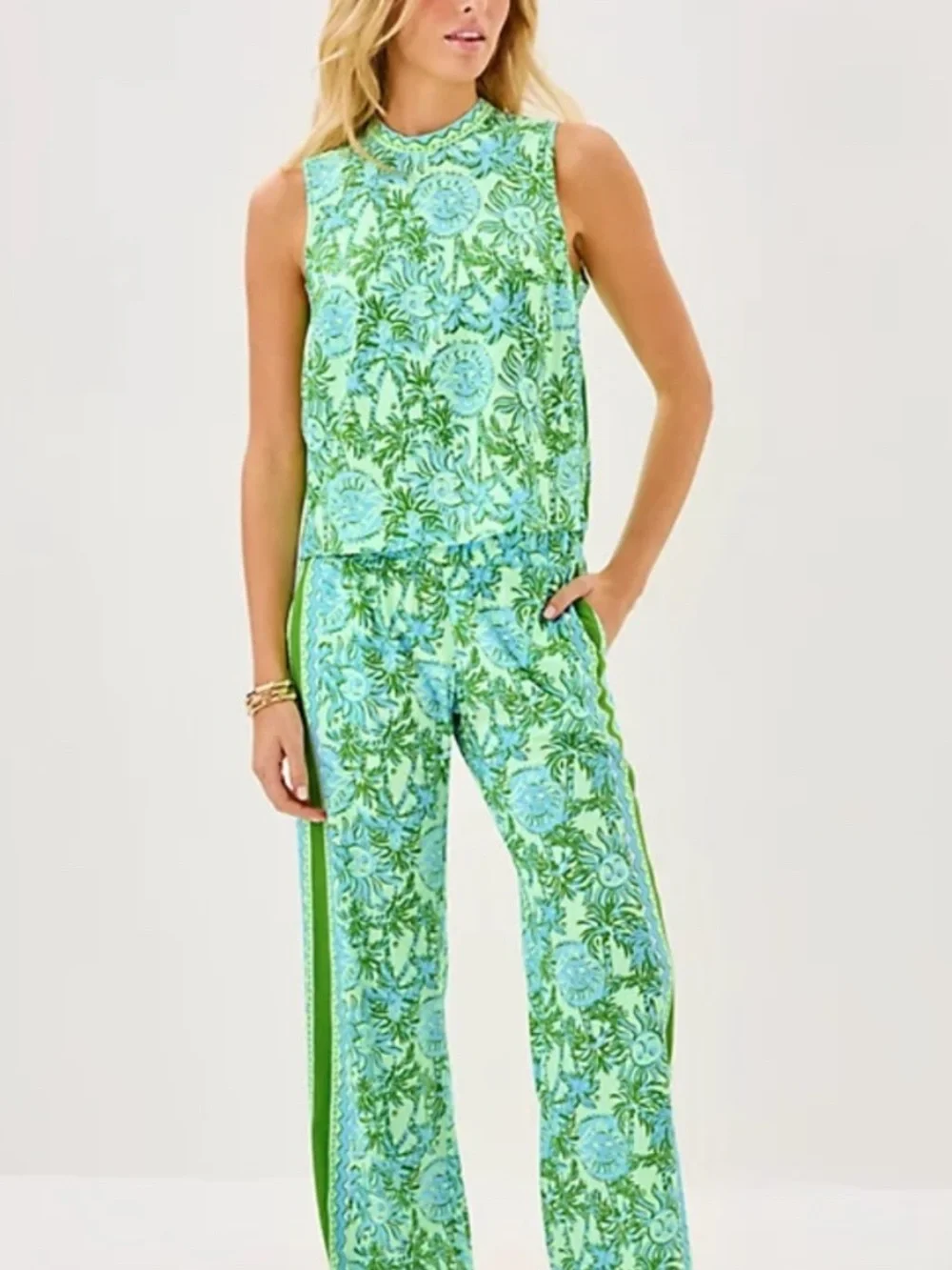 Lilly Pulitzer Bal Harbour Pants Catchin Rays XS for petite